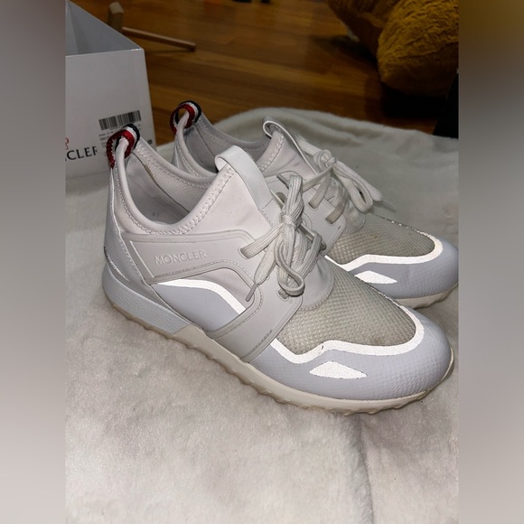 Moncler White Sneakers - Picture 2 of 9